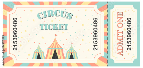 a circus ticket for one person