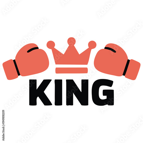 Aging monarch boxer vector illustration