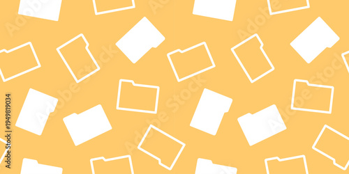 フォルダのアイコンのシームレスな背景画像。（A seamless background image of folder icons.）
