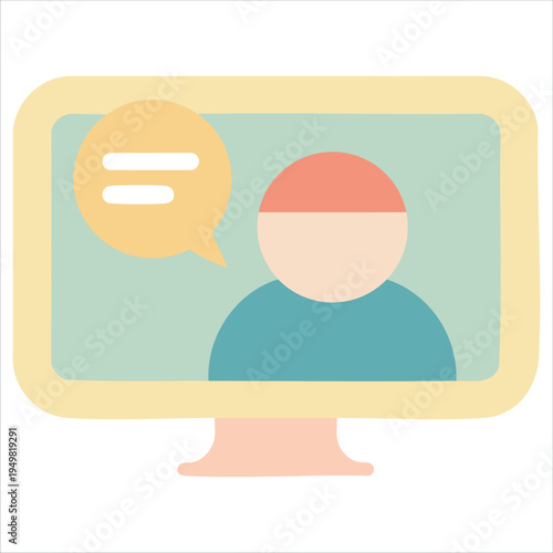 Webinars for online presentations and content sharing vector illustration