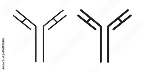 Antibody icon symbol collection for web design. Icon Element For Design