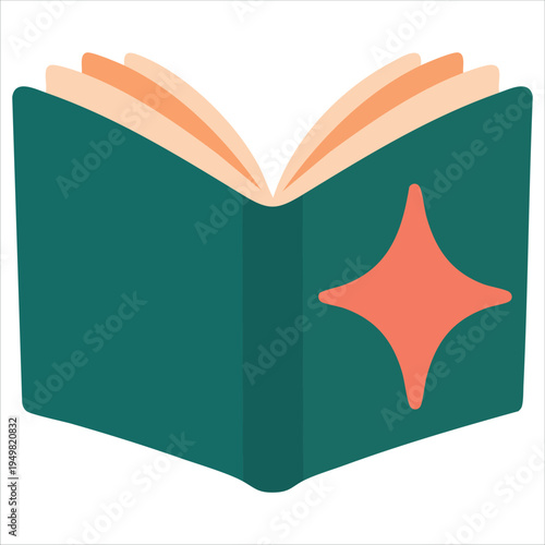 Sketch style book pages for reading and knowledge concept vector illustration