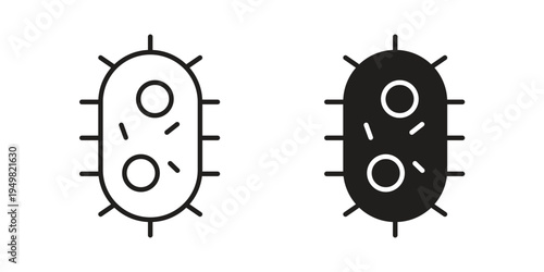 Bacteria icon symbol collection for web design. Icon Element For Design