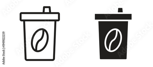 coffee cup icon vector design template and illustration EPS10.