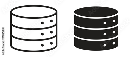 Database icon vector design template and illustration EPS10.