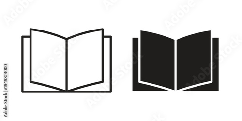 Book icon symbol collection for web design. Icon Element For Design