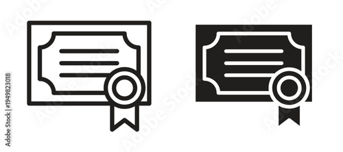 Diploma icon vector design template and illustration EPS10.