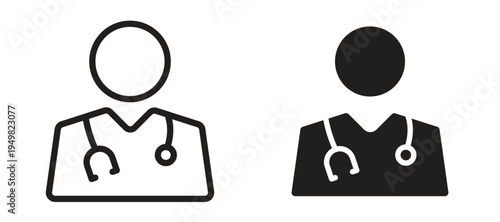 Doctor icon vector design template and illustration EPS10.