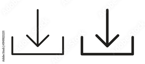 Download icon vector design template and illustration EPS10.