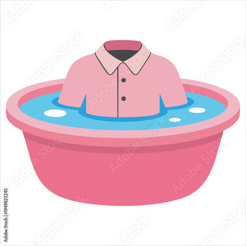 Washed clothes icon for laundry and cleaning service vector