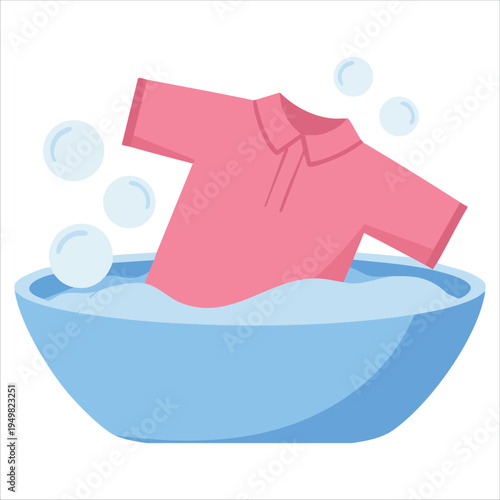 Clean garment icon for washing and dry cleaning concept vector