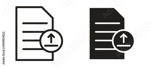 File upload icon vector design template and illustration EPS10.