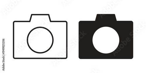 Camera icon symbol collection for web design. Icon Element For Design