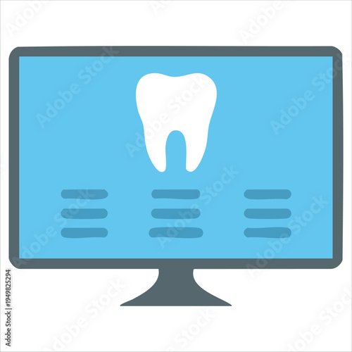 Dental clinic report for oral health documentation vector