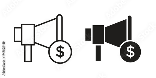 Campaign icon symbol collection for web design. Icon Element For Design