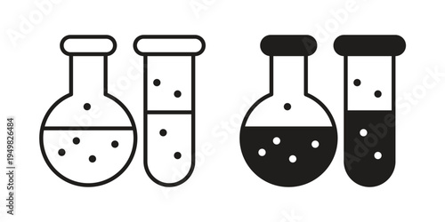 Chemistry icon symbol collection for web design. Icon Element For Design