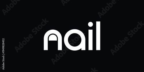Modern Nail Wordmark Logo Design for Beauty Salon and Nail Studio Branding