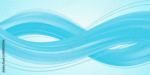 Smooth abstract blue wave background featuring a flowing water pattern with light curved lines and motion shapes for a professional web business brochure backdrop or sea art wallpaper illustration