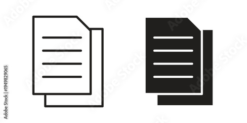 Copy icon symbol collection for web design. Icon Element For Design