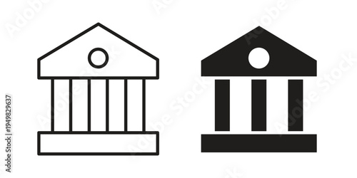 Court icon symbol collection for web design. Icon Element For Design