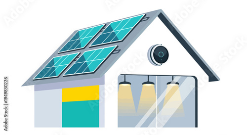 Solar Panel House Energy System.