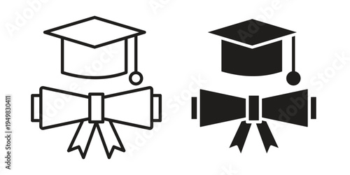 Degree icon symbol collection for web design. Icon Element For Design