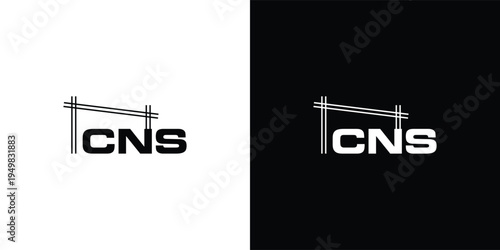 Letter CNS Construction Logo Design for Construction and Building Company