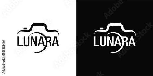 Luna Camera Logo Template for Modern Photography and Video Studio