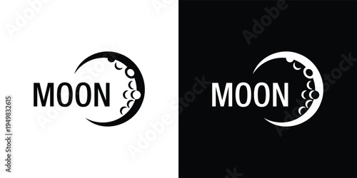 Minimal Crescent Moon Logo for Elegant Brand Identity
