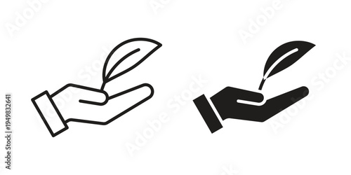 Eco-friendly icon symbol collection for web design. Icon Element For Design