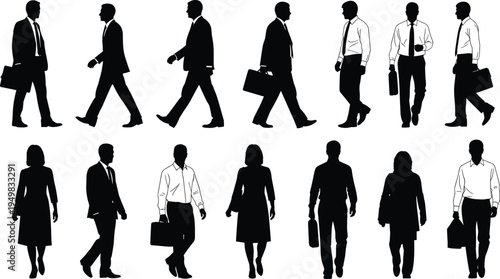 Black, silhouette, of, a, man, walking, with, his, dog, on, a, turquoise, leash, isolated, on, white, background, flat, vector, illustration, for, pet, care, lifestyle