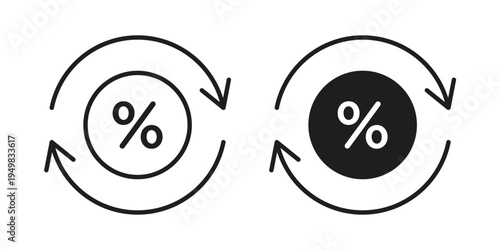 Exchange rate icon symbol collection for web design. Icon Element For Design