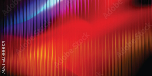  Purple blue and fiery red orange gradient on vertical lines abstract background, vibrant neon striped wallpaper for tech, music and branding