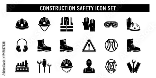 A Simple and Informative Set of Minimalist Construction Safety Icons for Industrial Workplace Graphics
