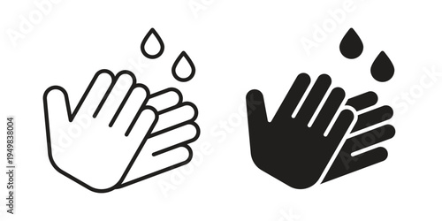 Handwashing icon symbol collection for web design. Icon Element For Design