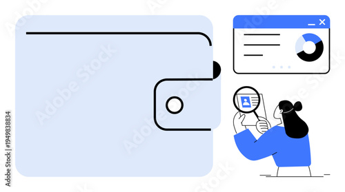 Digital wallet concept. Digital wallets streamline financial management, enhancing security and usability. Digital wallets support payments, transaction history, fintech, e-commerce, and banking