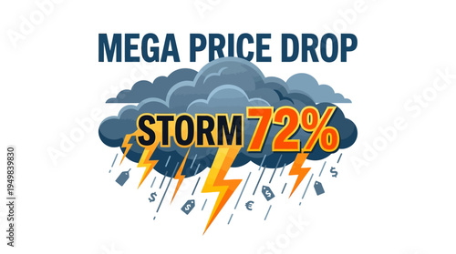Mega Price Drop Stormy Sale Advertisement