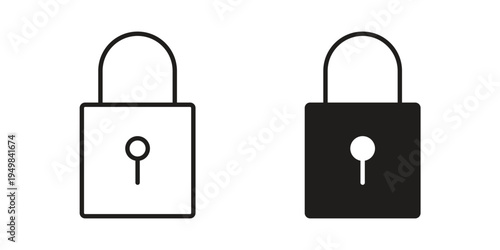 Lock closed icon symbol collection for web design. Icon Element For Design