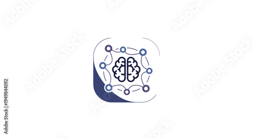 Artificial Intelligence Network Brain Concept Illustration