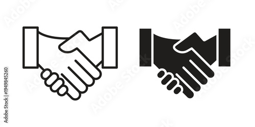 Partnership icon symbol collection for web design. Icon Element For Design