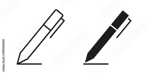 Pen icon symbol collection for web design. Icon Element For Design