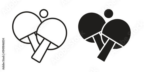 Ping pong icon symbol collection for web design. Icon Element For Design
