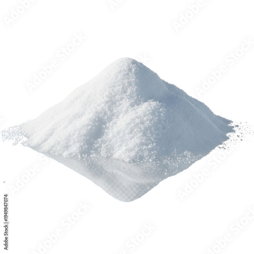 Heap of refined white sugar against dark backdrop purity concept