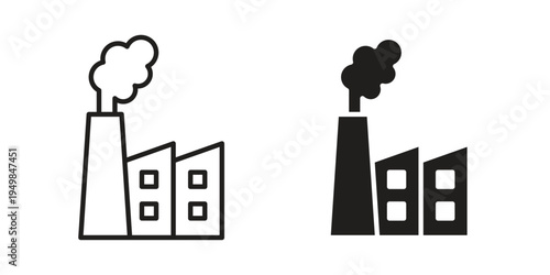 Pollution icon symbol collection for web design. Icon Element For Design