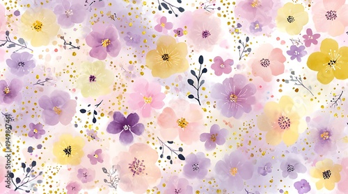 High definition artistic flower pattern