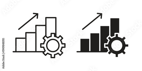 Productivity icon symbol collection for web design. Icon Element For Design