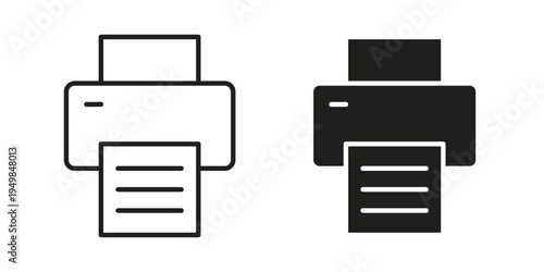 Printer icon symbol collection for web design. Icon Element For Design
