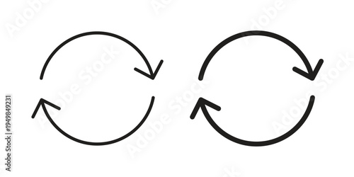 Refresh icon symbol collection for web design. Icon Element For Design