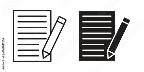 Registration form icon symbol collection for web design. Icon Element For Design