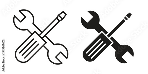 Repair icon symbol collection for web design. Icon Element For Design